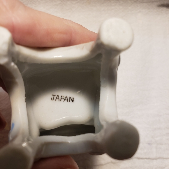 Vintage Two (2) Japan "Forget Me Nots" Porcelain Doll House Chairs - Picture 8 of 8